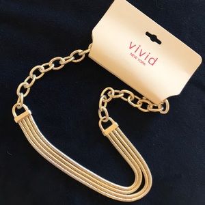 NWT VIVID NY Silver necklace